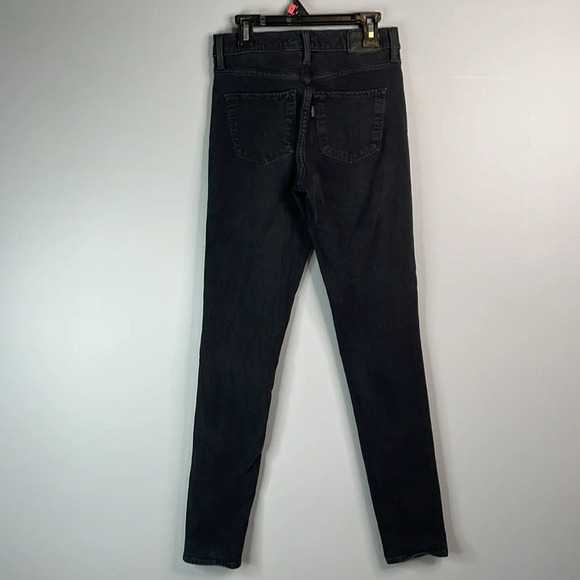 LEVIS Premium 311 Shaping Skinny Jeans Black Denim Black Tab Baddie Size 25 - Picture 7 of 13
